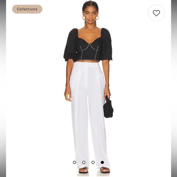 NWT JONATHAN SIMKHAI STANDARD Brene Bustier Top in Black Large Revolve - Picture 14 of 14